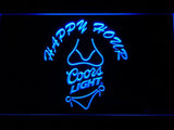 Coors Light Bikini Happy Hour LED Neon Sign Electrical - Blue - TheLedHeroes