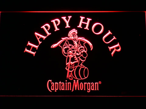 FREE Captain Morgan Happy Hour LED Sign - Red - TheLedHeroes