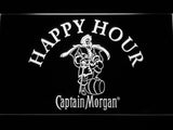 Captain Morgan Happy Hour LED Neon Sign Electrical - White - TheLedHeroes