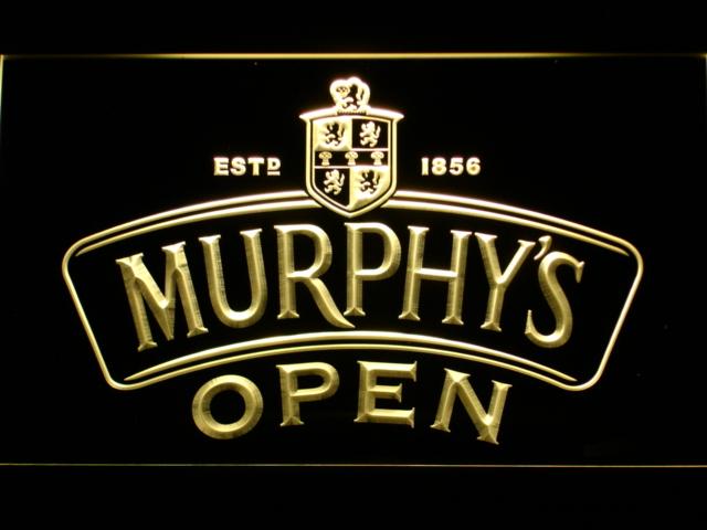 Murphy's Open LED Neon Sign Electrical - Yellow - TheLedHeroes