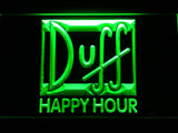 Duff Happy Hour LED Neon Sign Electrical - Green - TheLedHeroes