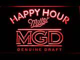 FREE Miller MGD Happy Hour LED Sign - Red - TheLedHeroes