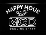 FREE Miller MGD Happy Hour LED Sign - White - TheLedHeroes