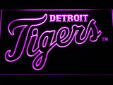 Detroit Tigers (5) LED Neon Sign USB - Purple - TheLedHeroes