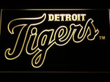 Detroit Tigers (5) LED Neon Sign USB - Yellow - TheLedHeroes