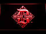 Detroit Tigers (7) LED Neon Sign USB - Red - TheLedHeroes