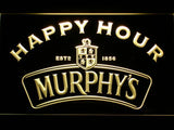 Murphy's Happy Hour LED Neon Sign USB - Yellow - TheLedHeroes