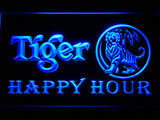 Tiger Happy Hour LED Neon Sign USB - Blue - TheLedHeroes