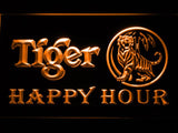 Tiger Happy Hour LED Neon Sign USB - Orange - TheLedHeroes