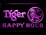 Tiger Happy Hour LED Neon Sign Electrical - Purple - TheLedHeroes