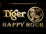 Tiger Happy Hour LED Neon Sign USB - Yellow - TheLedHeroes