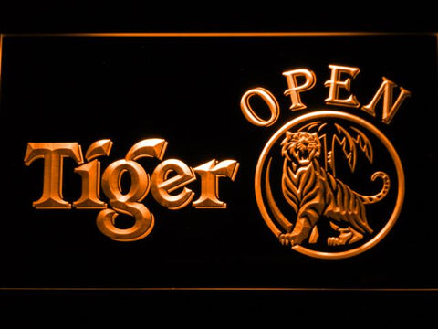 Tiger Open LED Neon Sign USB - Orange - TheLedHeroes