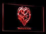 Baltimore Ravens LED Neon Sign Electrical - Red - TheLedHeroes