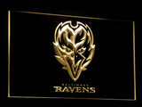 Baltimore Ravens LED Sign - Yellow - TheLedHeroes