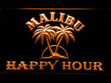 FREE Malibu Happy Hour LED Sign - Orange - TheLedHeroes