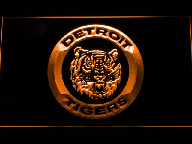 Detroit Tigers (12) LED Neon Sign USB - Orange - TheLedHeroes