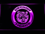 Detroit Tigers (12) LED Neon Sign USB - Purple - TheLedHeroes