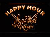 FREE Hot Rod Garage Happy Hour LED Sign - Orange - TheLedHeroes