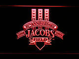 FREE Cleveland Indians Jacob Fiel Anniversary LED Sign - Red - TheLedHeroes