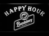 Bundaberg Happy Hour LED Sign - White - TheLedHeroes