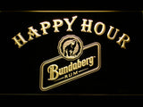 Bundaberg Happy Hour LED Sign - Yellow - TheLedHeroes