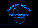 FREE Mount Gay Rum Happy Hour LED Sign - Blue - TheLedHeroes