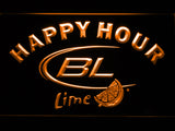 FREE Bud Light Lime Happy Hour LED Sign - Orange - TheLedHeroes