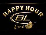 FREE Bud Light Lime Happy Hour LED Sign - Yellow - TheLedHeroes