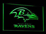 Baltimore Ravens (2) LED Neon Sign USB - Green - TheLedHeroes