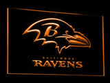 Baltimore Ravens (2) LED Neon Sign Electrical - Orange - TheLedHeroes