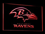 Baltimore Ravens (2) LED Neon Sign Electrical - Red - TheLedHeroes