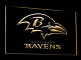 Baltimore Ravens (2) LED Neon Sign Electrical - Yellow - TheLedHeroes