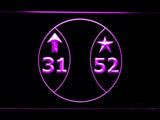 Cleveland Indians (5) LED Neon Sign USB - Purple - TheLedHeroes