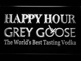 FREE Grey Goose Happy Hour LED Sign - White - TheLedHeroes