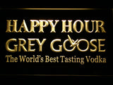 FREE Grey Goose Happy Hour LED Sign - Yellow - TheLedHeroes