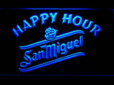 San Miguel Happy Hour LED Neon Sign USB - Blue - TheLedHeroes