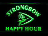 Strongbow Happy Hour LED Neon Sign USB - Green - TheLedHeroes