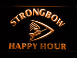 Strongbow Happy Hour LED Neon Sign USB - Orange - TheLedHeroes