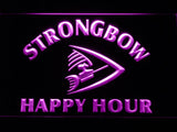 Strongbow Happy Hour LED Neon Sign Electrical - Purple - TheLedHeroes