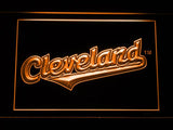 Cleveland Indians (11) LED Neon Sign USB - Orange - TheLedHeroes