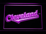 Cleveland Indians (11) LED Neon Sign USB - Purple - TheLedHeroes