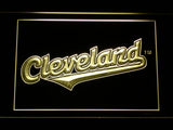 Cleveland Indians (11) LED Neon Sign USB - Yellow - TheLedHeroes