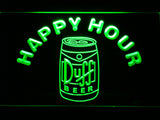 FREE Duff Happy Hour (3) LED Sign - Green - TheLedHeroes