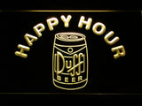 FREE Duff Happy Hour (3) LED Sign - Yellow - TheLedHeroes