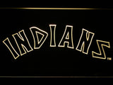 Cleveland Indians (12) LED Neon Sign USB - Yellow - TheLedHeroes