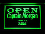 Captain Morgan Jamaica Rum Open LED Neon Sign Electrical - Green - TheLedHeroes