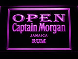 Captain Morgan Jamaica Rum Open LED Neon Sign Electrical - Purple - TheLedHeroes