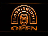 Boddingtons Open LED Neon Sign USB - Orange - TheLedHeroes