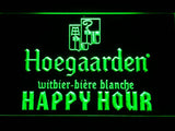 Hoegaarden Happy Hour LED Neon Sign Electrical - Green - TheLedHeroes