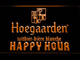 Hoegaarden Happy Hour LED Neon Sign USB - Orange - TheLedHeroes